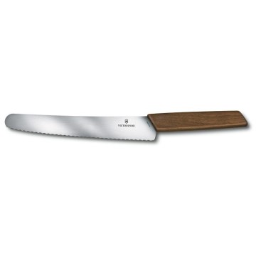 Victorinox - SWISS MODERN 22 cm pähkinäpuinen leipäveitsi
