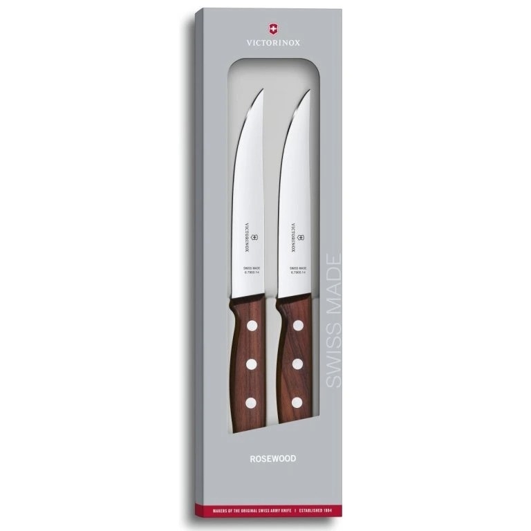 Victorinox - WOOD-pihviveitsisarja 14 cm 2 kpl vaahtera