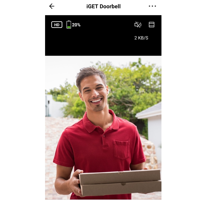 Video ovikello liiketunnistimella Full HD 1080p IP65 Wi-Fi valkoinen + speaker