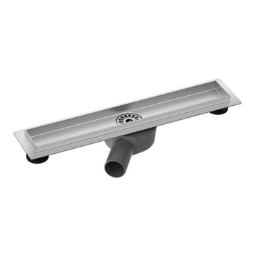 Viemäriränni 54x8,1 cm hopea/harmaa