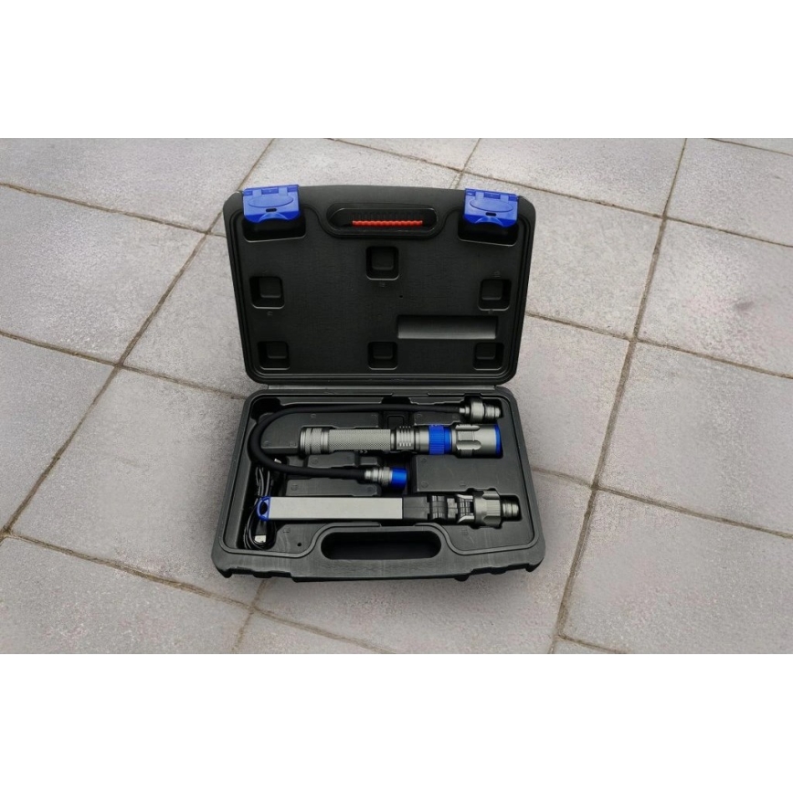 Viking - himmennettävä ladattava LED-taskulamppu 3-in-1 LED/5V IPX4 380 lm 2200 mAh