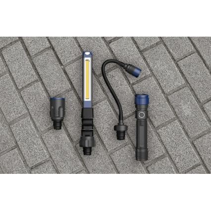 Viking - himmennettävä ladattava LED-taskulamppu 3-in-1 LED/5V IPX4 380 lm 2200 mAh