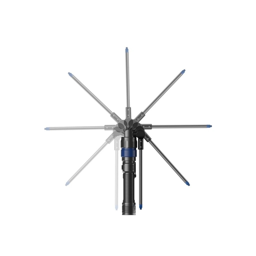 Viking - himmennettävä ladattava LED-taskulamppu 3-in-1 LED/5V IPX4 380 lm 2200 mAh