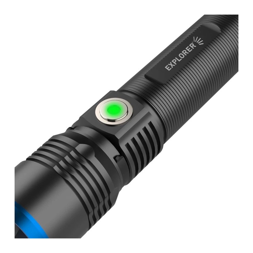 Viking - himmennettävä ladattava LED-taskulamppu LED/5V IPX3 600 lm 2600 mAh