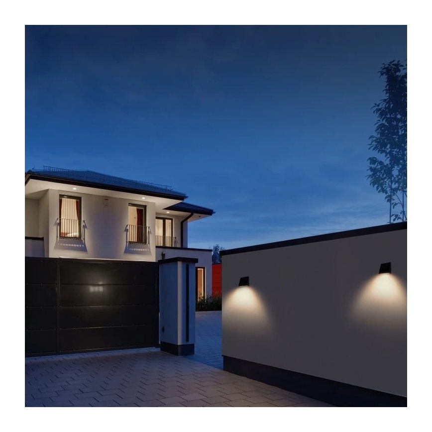 Viking - himmennettävä LED-aurinkokäyttöinen seinävalaisin tunnistimella LED/2W/3,7V IP54 4000K 2000 mAh