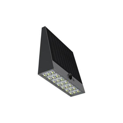 Viking - himmennettävä LED-aurinkokäyttöinen seinävalaisin tunnistimella LED/2W/3,7V IP54 4000K 2000 mAh