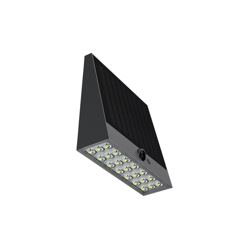 Viking - himmennettävä LED-aurinkokäyttöinen seinävalaisin tunnistimella LED/2W/3,7V IP54 4000K 2000 mAh