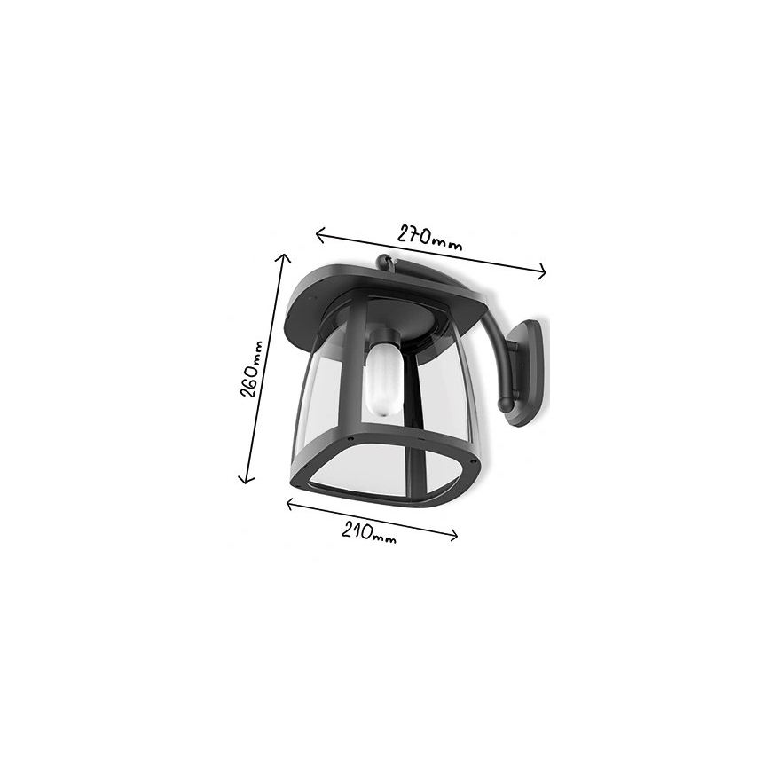 Viking - himmennettävä aurinkokäyttöinen LED-seinävalaisin LED/2W/3,7V IP54 4000K 2000 mAh