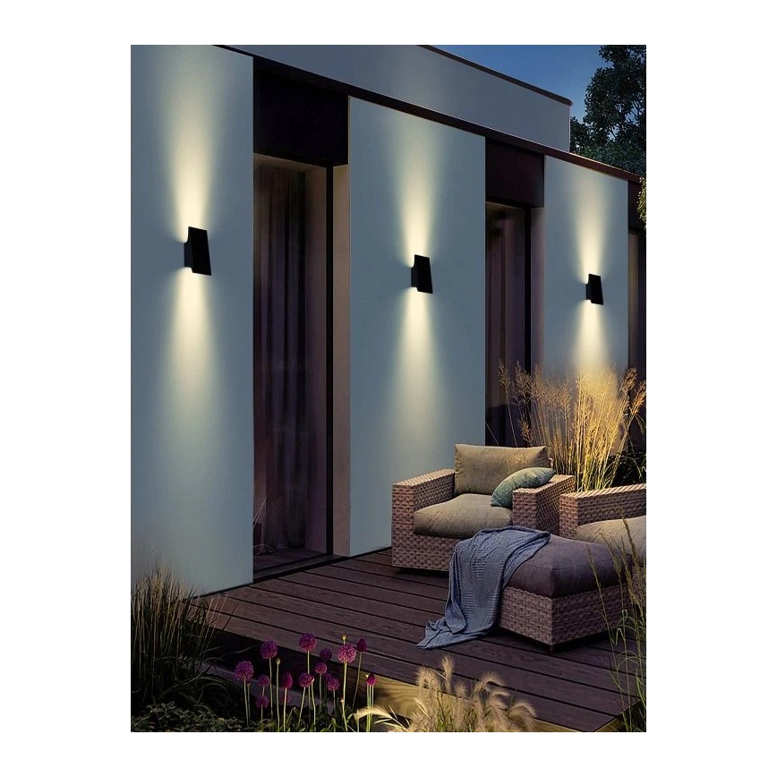 Viking - himmennettävä LED-aurinkokennolla varustettu seinävalaisin LED/1,5W/3,7V IP65 4000K 2000 mAh
