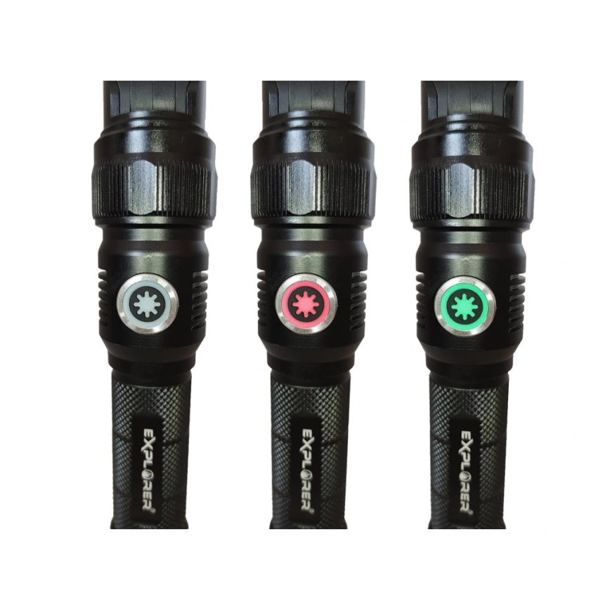 Viking - himmennettävä LED-taskulamppu, ladattava, 5V, IPX4, 1200 lm, 5000 mAh