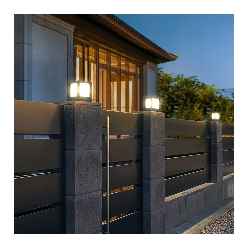 Viking - LED-aurinkokennovalo anturilla LED/1,4W/3,7V IP54 4000K 2000 mAh