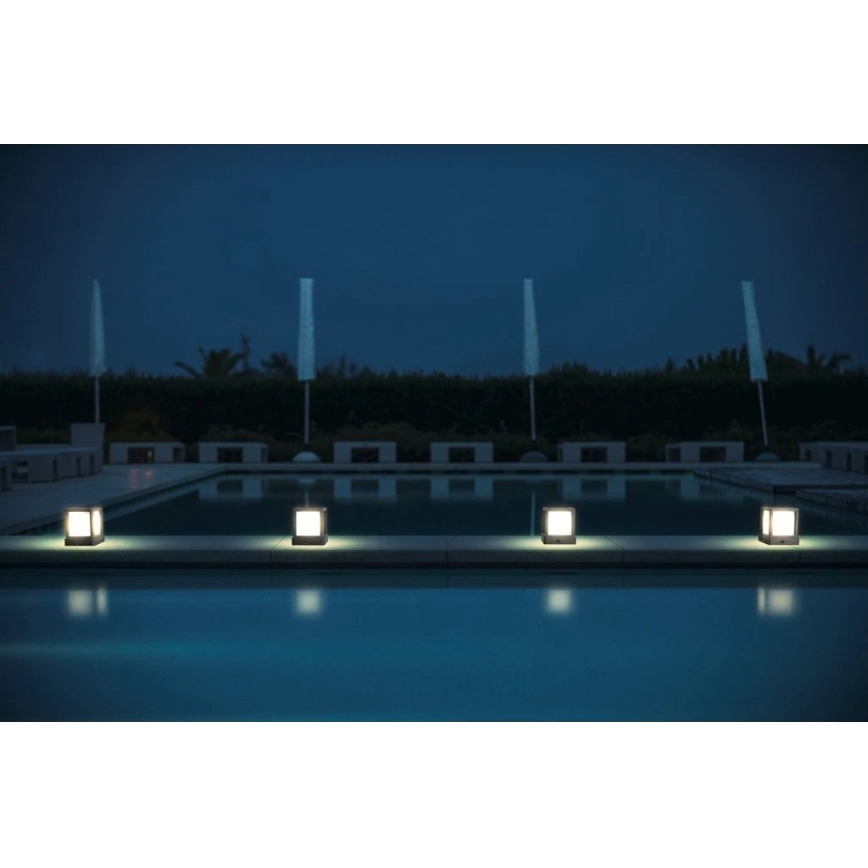 Viking - LED-aurinkokennovalo anturilla LED/1,4W/3,7V IP54 4000K 2000 mAh