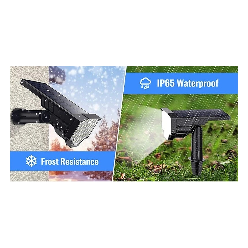 Viking - LED-aurinkovalaisin LED/1W/3,7V IP65 6000K 2200 mAh