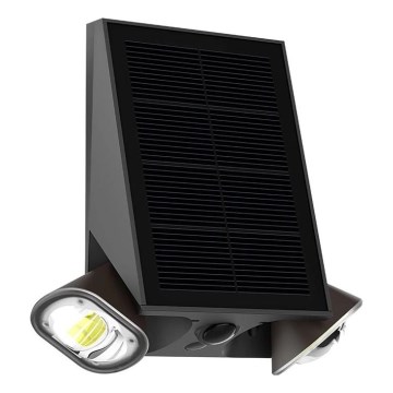 Viking - LED-himmennettävä aurinkokäyttöinen taipuisa seinävalaisin anturilla LED/1,3W/3,7V IP44 4000K 2000 mAh