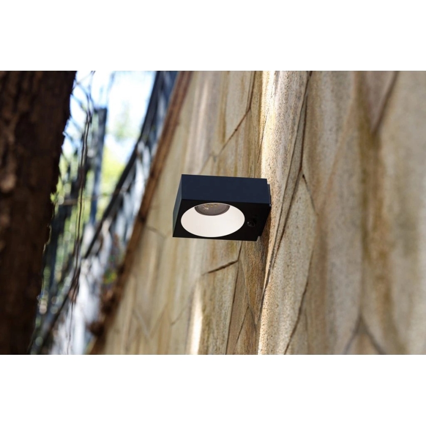 Viking - LED himmennettävä aurinkokennolla toimiva seinävalaisin anturilla LED/2W/3,7V IP65 4000K 2000 mAh