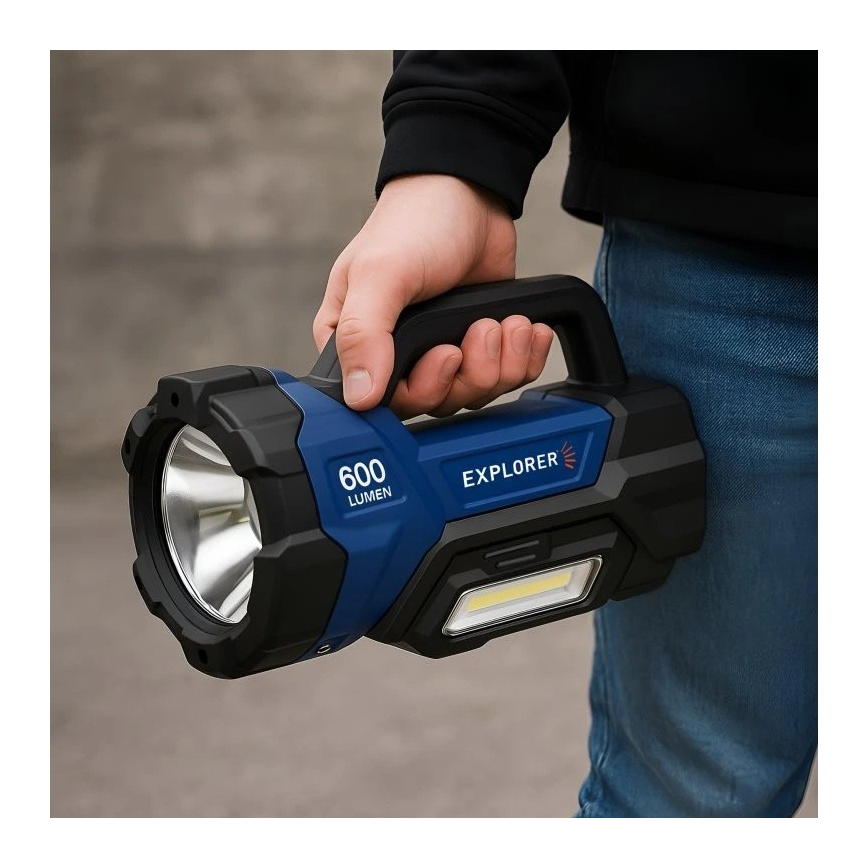 Viking - LED-himmennettävä ladattava taskulamppu LED/5V IPX4 1000 lm 8000 mAh