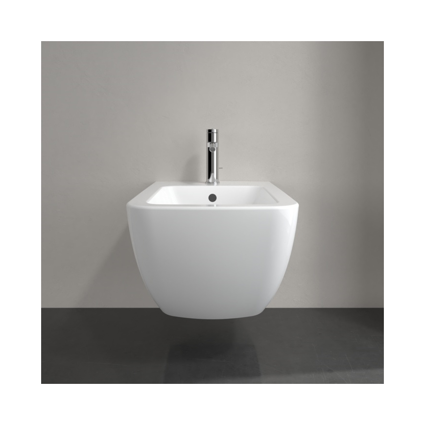Villeroy & Boch 441100R1 - Seinään asennettava bidee VENTICELLO, keramiikka/valkoinen