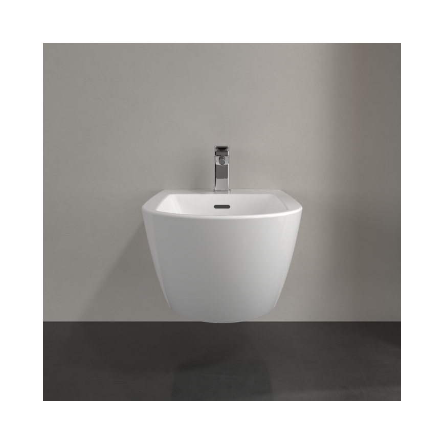 Villeroy & Boch 44700001 - Seinään asennettava bidee SUBWAY 3.0 keramiikka/valkoinen