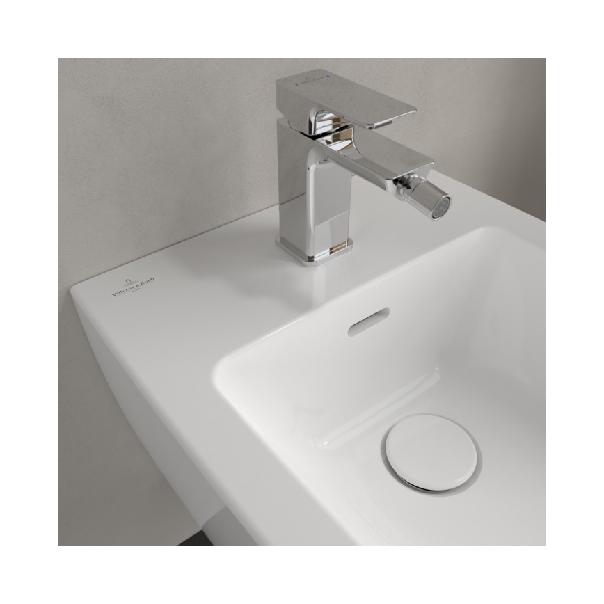 Villeroy & Boch 44700001 - Seinään asennettava bidee SUBWAY 3.0 keramiikka/valkoinen
