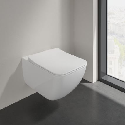 Villeroy & Boch 4611RL01 - VENTICELLO seinään asennettava WC-istuin SoftClose-istuinkannella, keramiikka/valkoinen