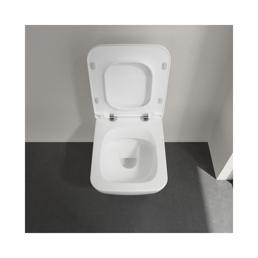 Villeroy & Boch 4611RL01 - VENTICELLO seinään asennettava WC-istuin SoftClose-istuinkannella, keramiikka/valkoinen