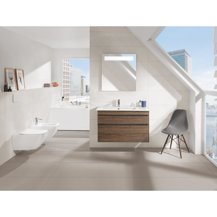 Villeroy & Boch 4611RL01 - VENTICELLO seinään asennettava WC-istuin SoftClose-istuinkannella, keramiikka/valkoinen