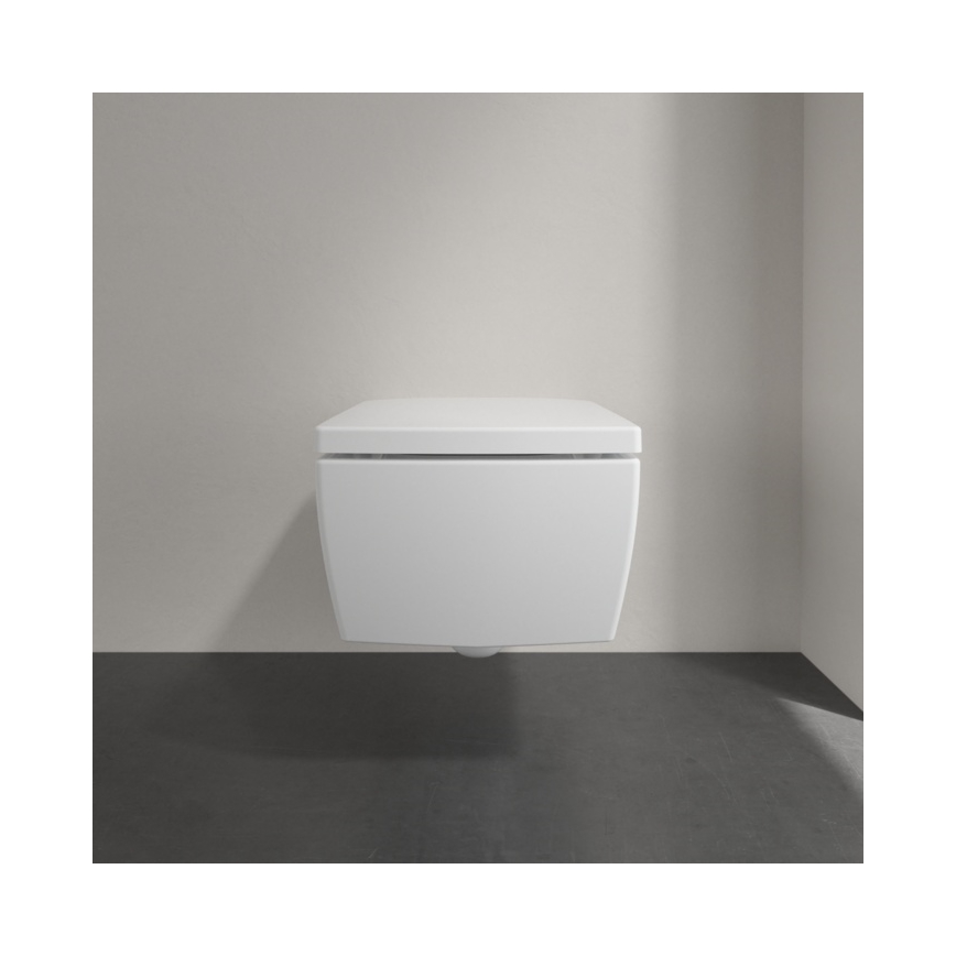 Villeroy & Boch 4633R001 - MEMENTO seinään asennettava WC-istuin, keraaminen/valkoinen