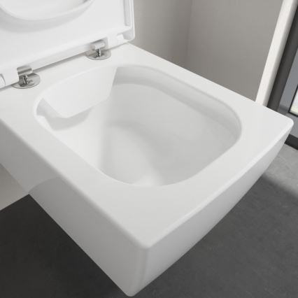 Villeroy & Boch 4633R001 - MEMENTO seinään asennettava WC-istuin, keraaminen/valkoinen