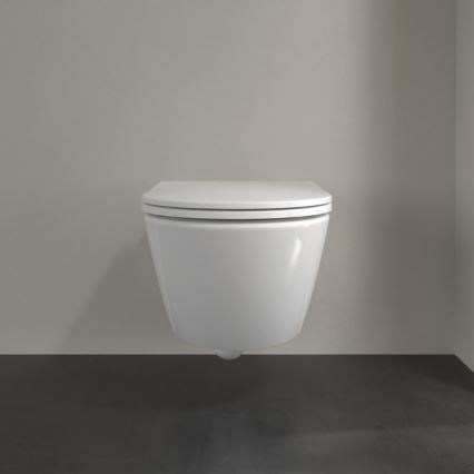 Villeroy & Boch 4670T901 - seinäkiinnitteinen wc-istuin SoftClose-istuinkannella SUBWAY 3.0, keramiikka/valkoinen