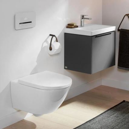 Villeroy & Boch 4670TS01 - Seinään asennettava WC SoftClose-kannella SUBWAY 3.0 keramiikka/valkoinen