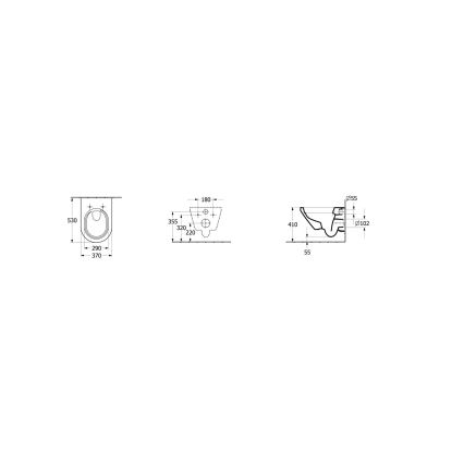 Villeroy & Boch 4694C001 - Seinään kiinnitettävä WC ARCHITECTURA, keramiikka/valkoinen
