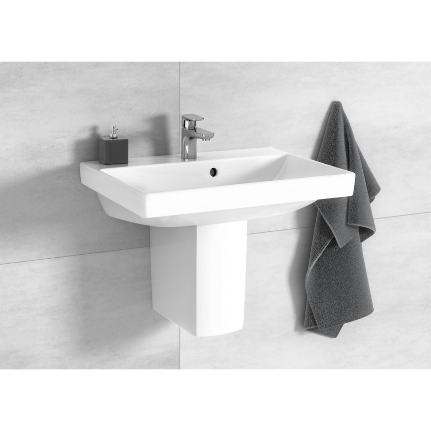 Villeroy & Boch 4A005501 - AVENTO seinään asennettava pesuallas 55x37 cm keramiikka/valkoinen