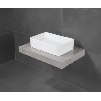 Villeroy & Boch 4A205601 - COLLARO tason päälle asennettava pesuallas 56x36 cm, keramiikka/valkoinen