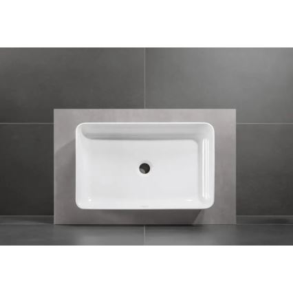 Villeroy & Boch 4A205601 - COLLARO tason päälle asennettava pesuallas 56x36 cm, keramiikka/valkoinen