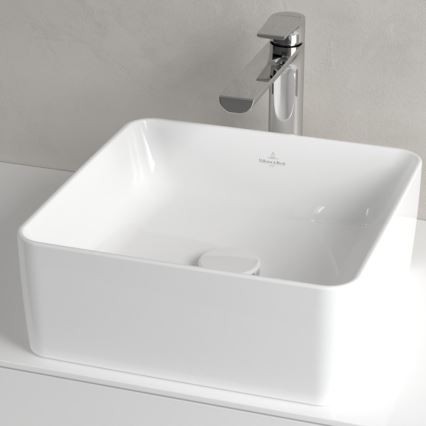 Villeroy & Boch 4A213801 - COLLARO-pöytätason pesuallas 38x38 cm keramiikka/valkoinen