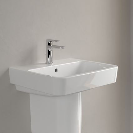 Villeroy & Boch 4A415501 - Seinään asennettava pesuallas O.NOVO 55x46 cm keramiikka/valkoinen