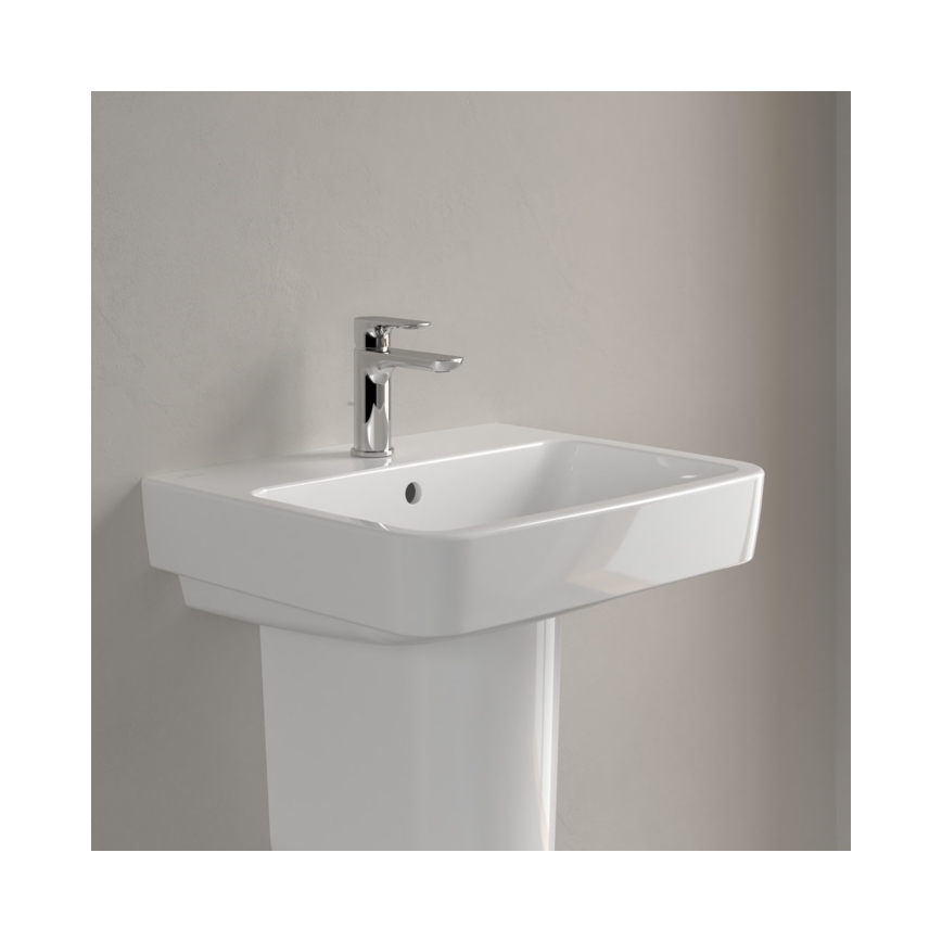 Villeroy & Boch 4A415501 - Seinään asennettava pesuallas O.NOVO 55x46 cm keramiikka/valkoinen