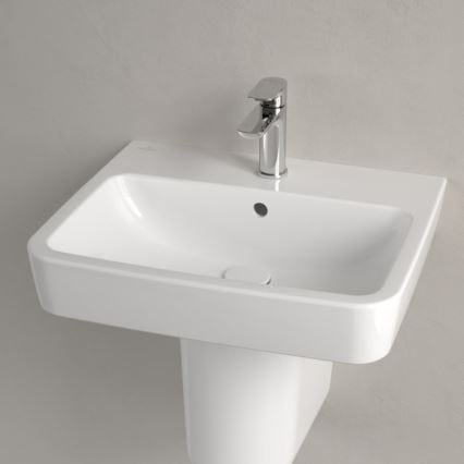 Villeroy & Boch 4A415501 - Seinään asennettava pesuallas O.NOVO 55x46 cm keramiikka/valkoinen