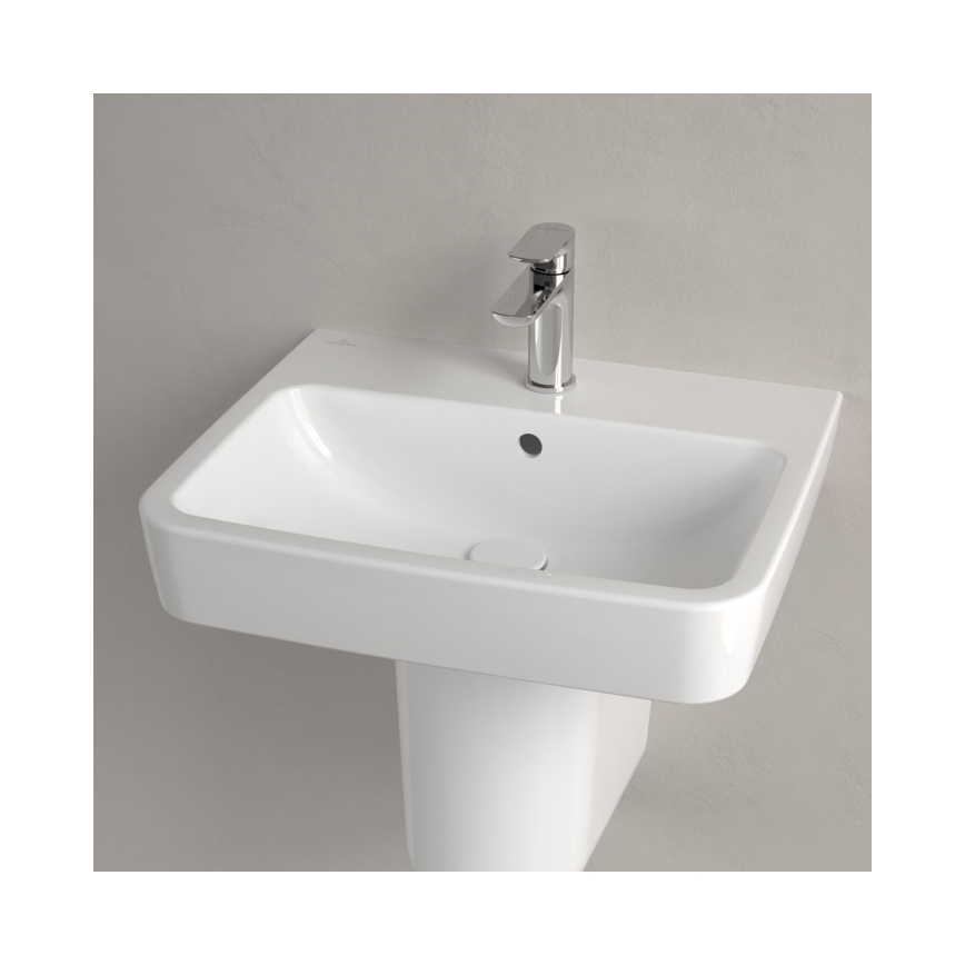 Villeroy & Boch 4A415501 - Seinään asennettava pesuallas O.NOVO 55x46 cm keramiikka/valkoinen