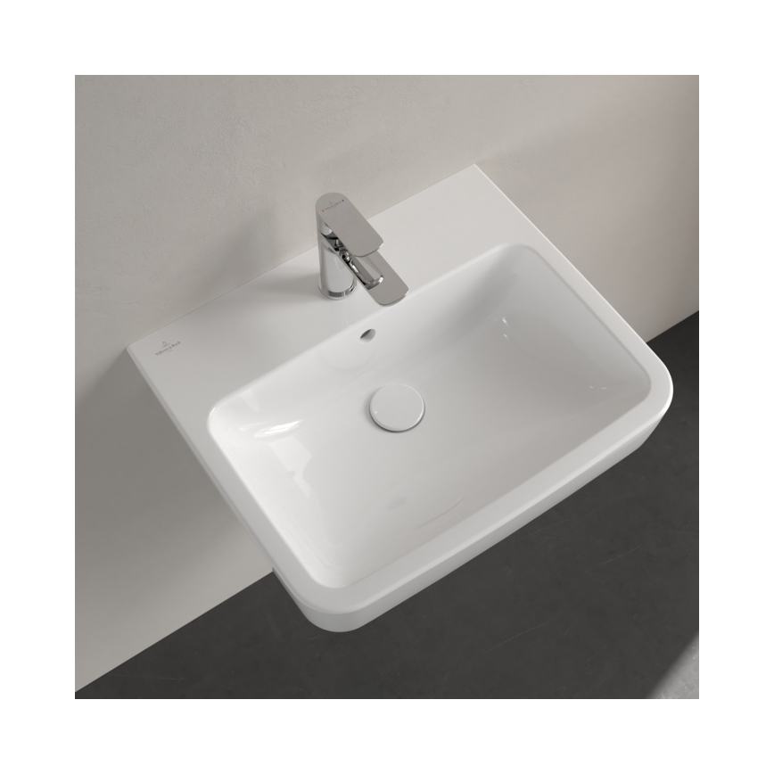 Villeroy & Boch 4A415501 - Seinään asennettava pesuallas O.NOVO 55x46 cm keramiikka/valkoinen