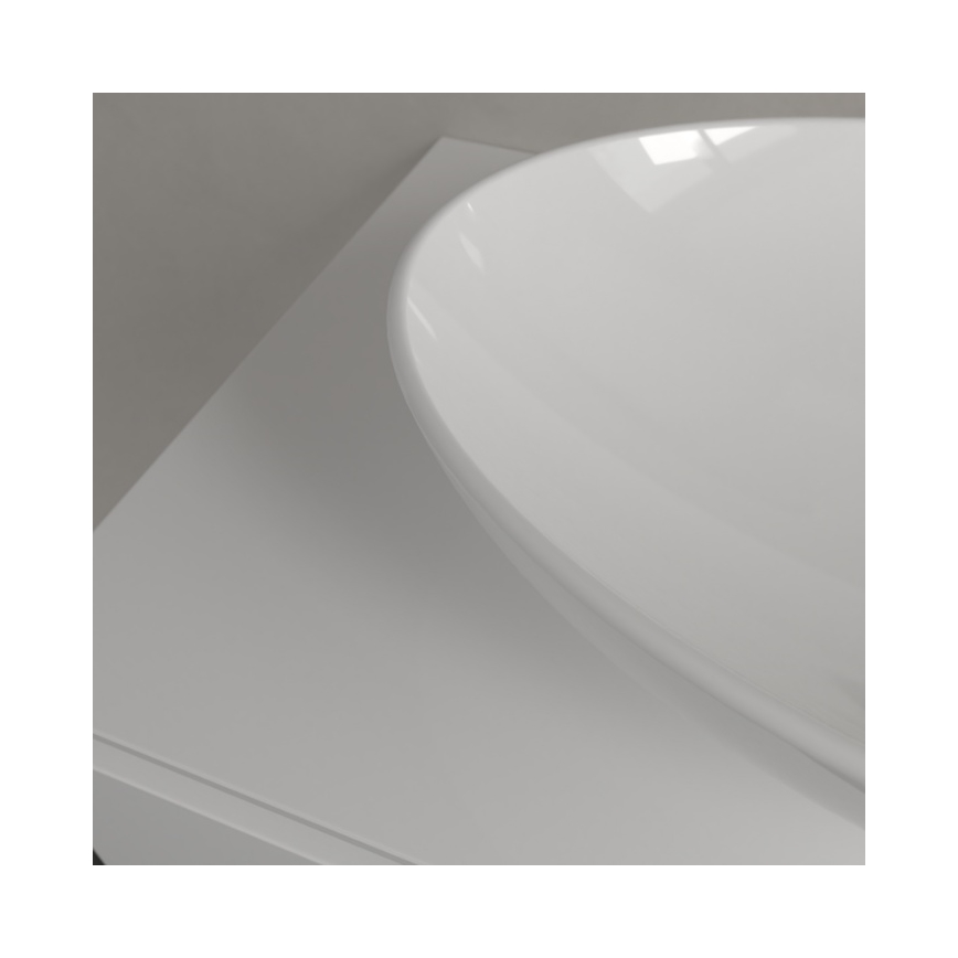 Villeroy & Boch 4A470101 - Tason päälle asennettava pesuallas LOOP&FRIENDS 56x38 cm keraaminen/valkoinen