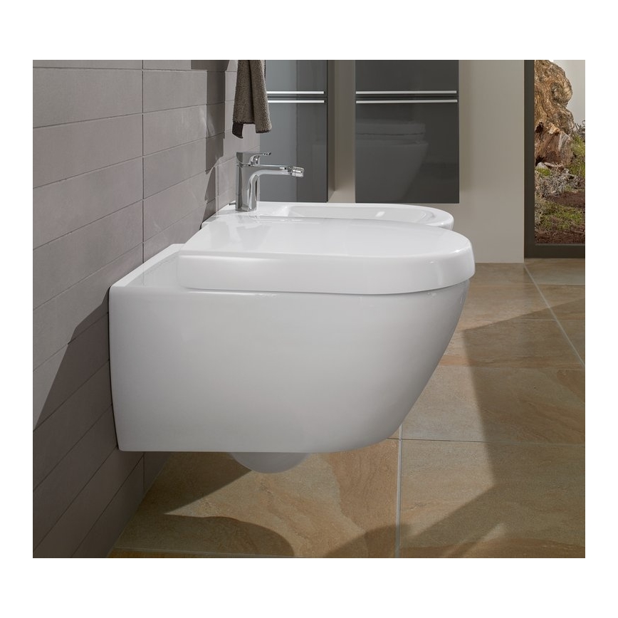 Villeroy & Boch 54000001 - Seinään asennettava bidee SUBWAY 2.0 37x56 cm keraaminen/valkoinen