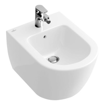 Villeroy & Boch 540000R1 - Seinään asennettava bidee SUBWAY 2.0 37x56,5 cm keramiikka/valkoinen