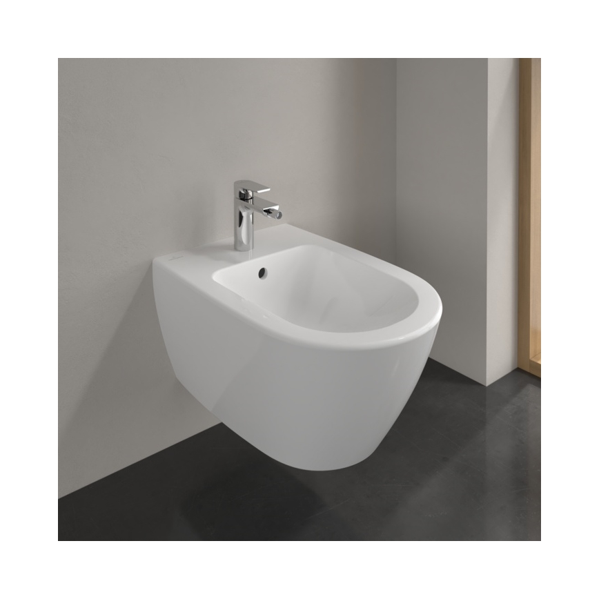 Villeroy & Boch 540000R1 - Seinään asennettava bidee SUBWAY 2.0 37x56,5 cm keramiikka/valkoinen