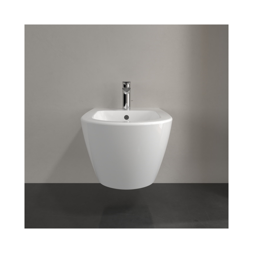 Villeroy & Boch 540000R1 - Seinään asennettava bidee SUBWAY 2.0 37x56,5 cm keramiikka/valkoinen