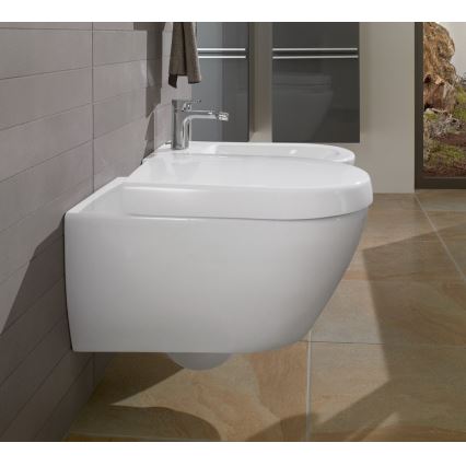 Villeroy & Boch 540000R1 - Seinään asennettava bidee SUBWAY 2.0 37x56,5 cm keramiikka/valkoinen