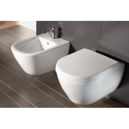 Villeroy & Boch 540000R1 - Seinään asennettava bidee SUBWAY 2.0 37x56,5 cm keramiikka/valkoinen