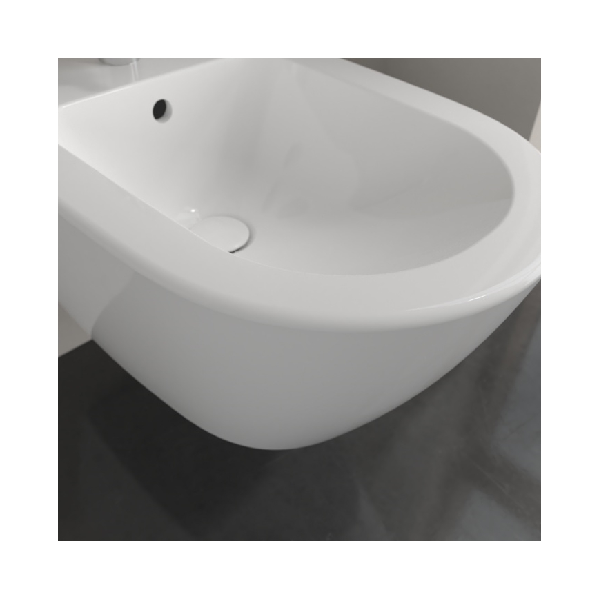 Villeroy & Boch 540000R1 - Seinään asennettava bidee SUBWAY 2.0 37x56,5 cm keramiikka/valkoinen
