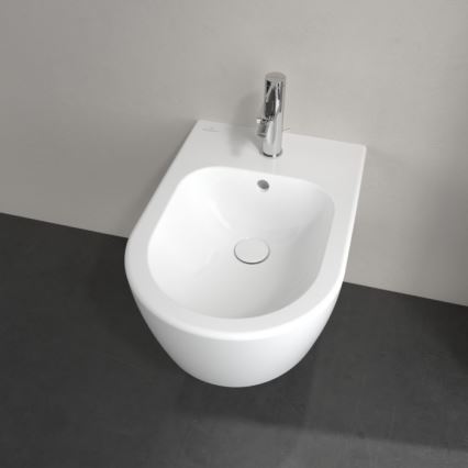 Villeroy & Boch 54050001 - Seinään asennettava AVENTO-bidee, keramiikka/valkoinen