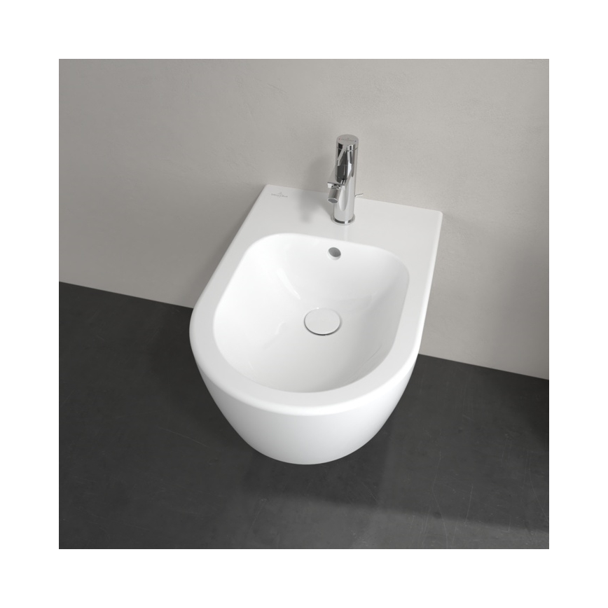 Villeroy & Boch 54050001 - Seinään asennettava AVENTO-bidee, keramiikka/valkoinen